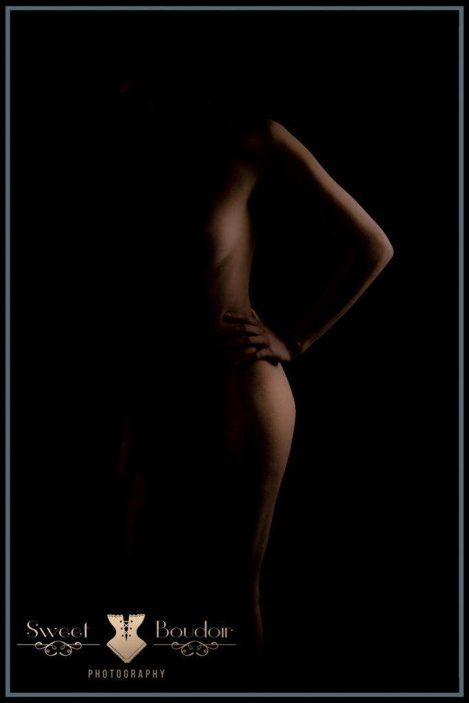 naakt shoot met studiolicht