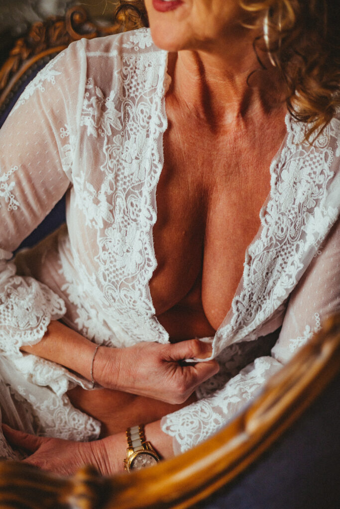 een mooie klanten robe als accessoire tijdens je shoot.. must have!